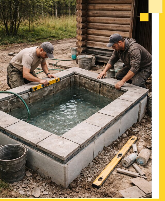 Изготовление и установка холодных купелей под ключ в Вязниках